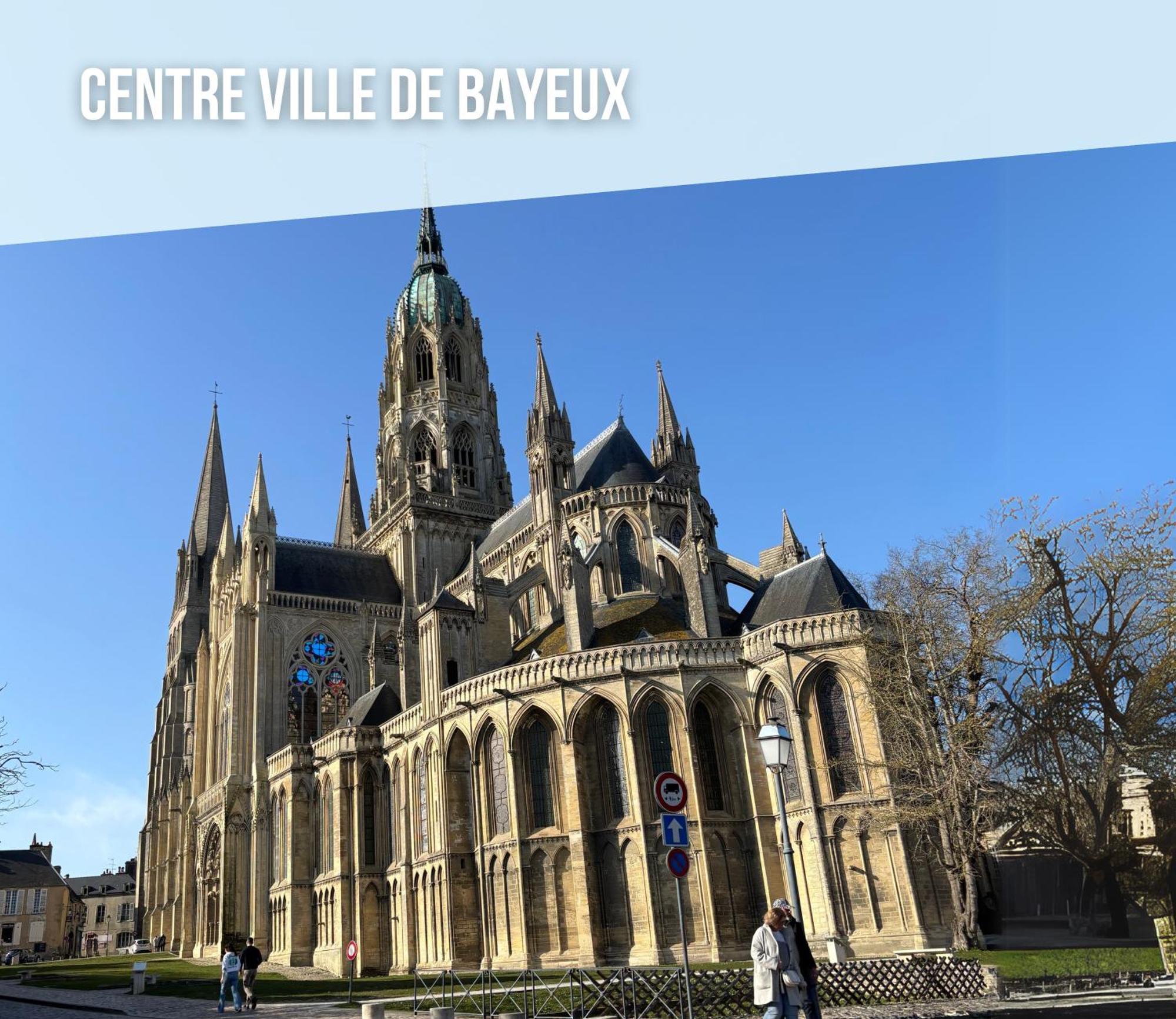 Les Combles De L Aure Grand Studio Cosy Confortable Classe 3 Etoiles Centre Bayeux 2 Mn A Pied Cathedrale Proche Plages Du Debarquement エクステリア 写真